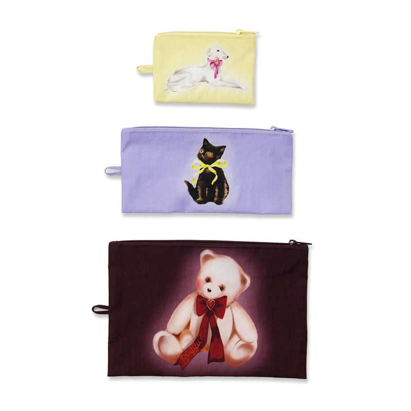 Fancy Animals Flat Pouch Set