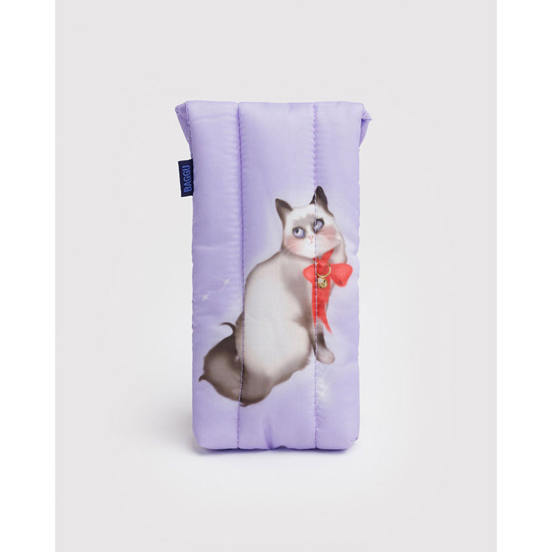 Fancy Cats Puffy Glasses Case