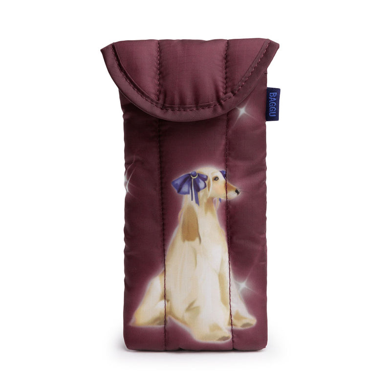 Fancy Dogs Puffy Glasses Case