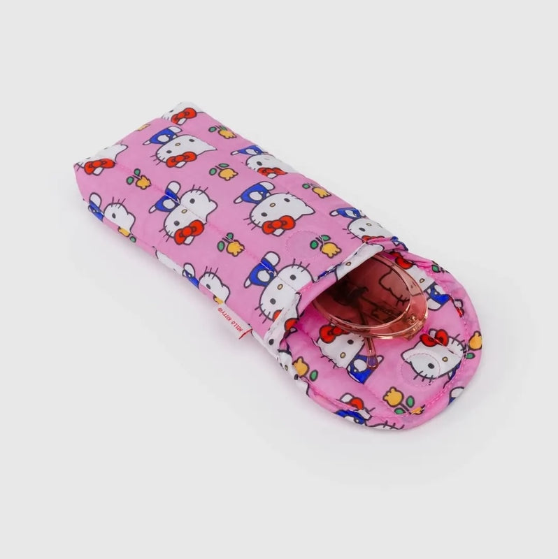 Hello Kitty Pink Tulip Puffy Glasses Case