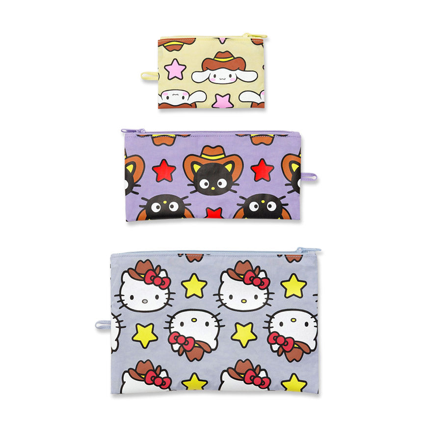 Hello Kitty & Friends Western Flat Pouch Set