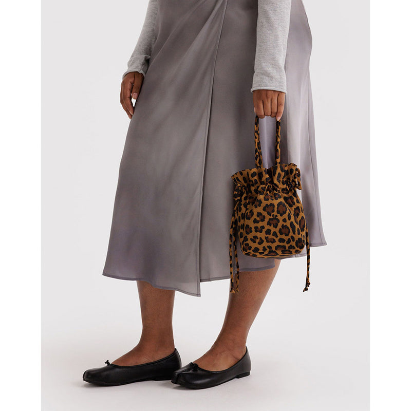 Leopard Drawstring Bag