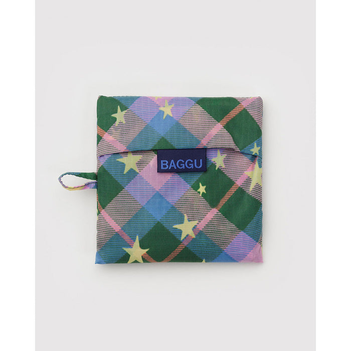 Green Star Plaid Standard Reusable Bag