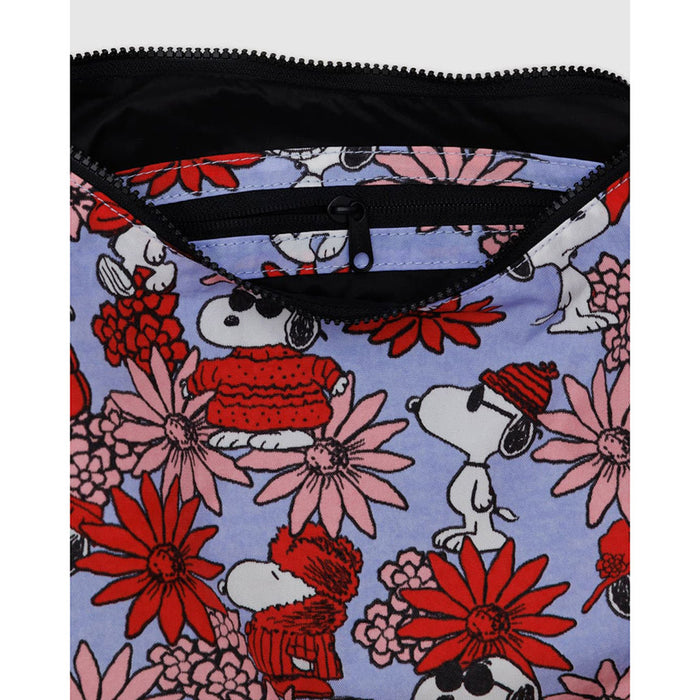 Floral Snoopy Medium Crescent Bag