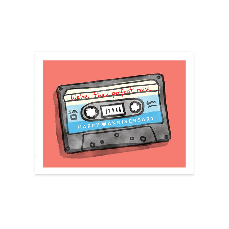 Perfect Mix Tape Anniversary Card