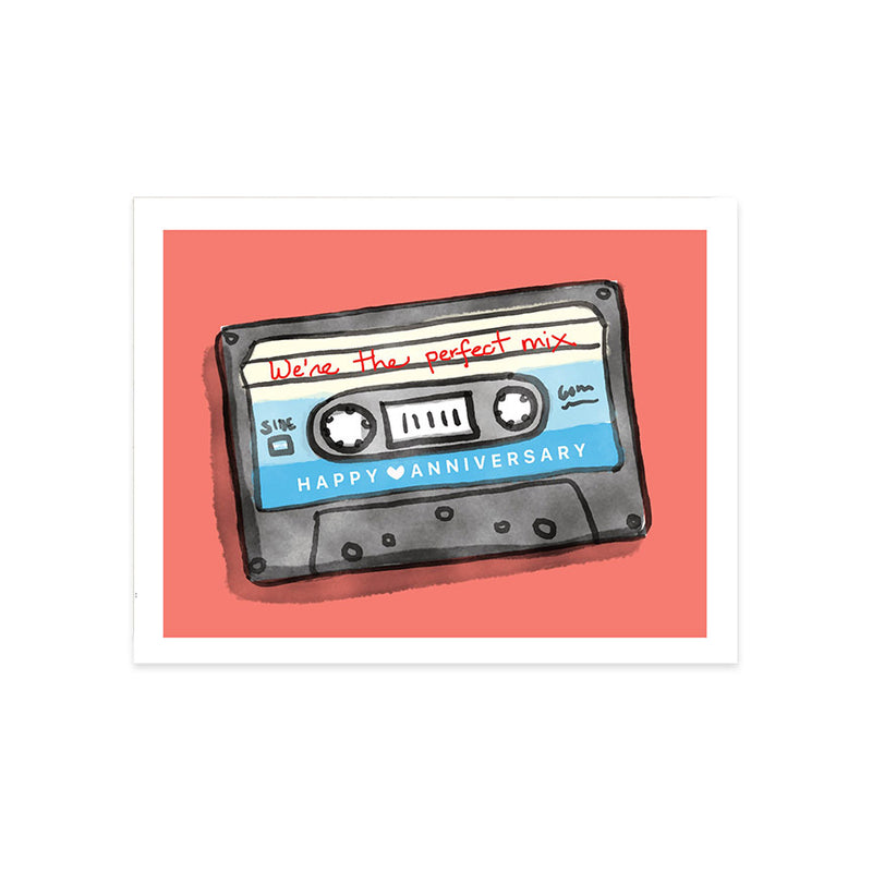 Perfect Mix Tape Anniversary Card