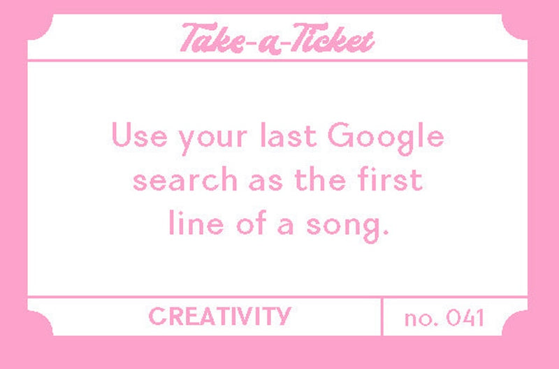 Take-a-Ticket: Creativity