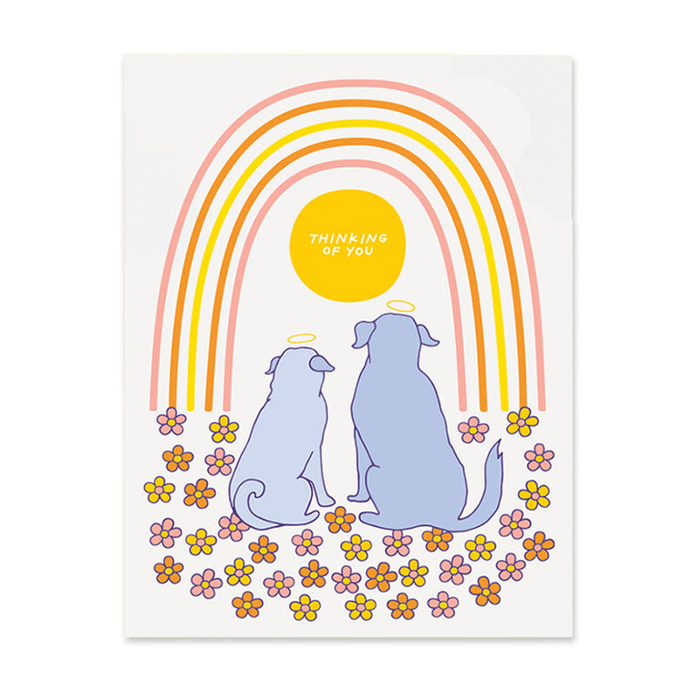 Thinking of Dog Card