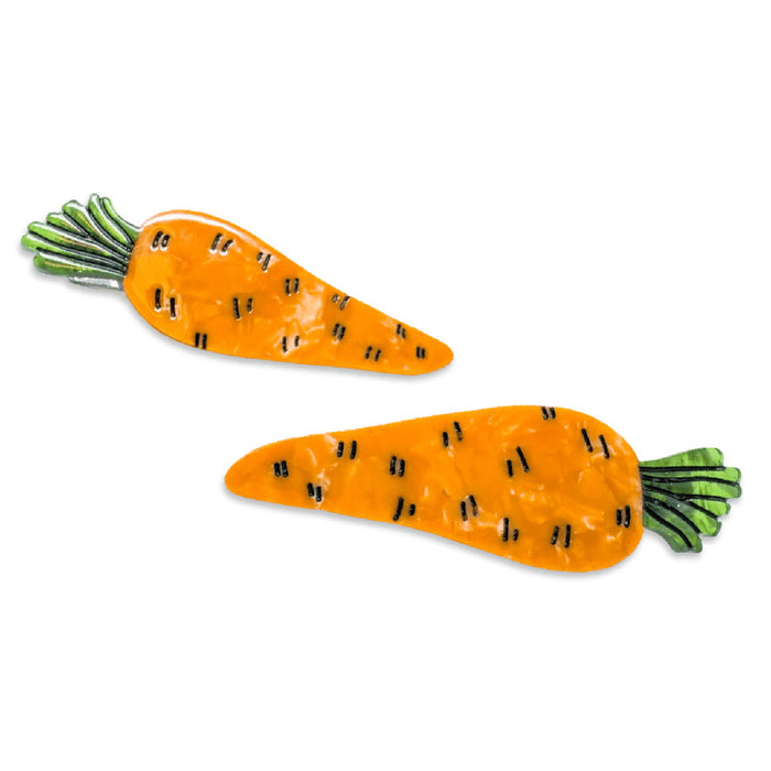 Carrot Hair Clip Set