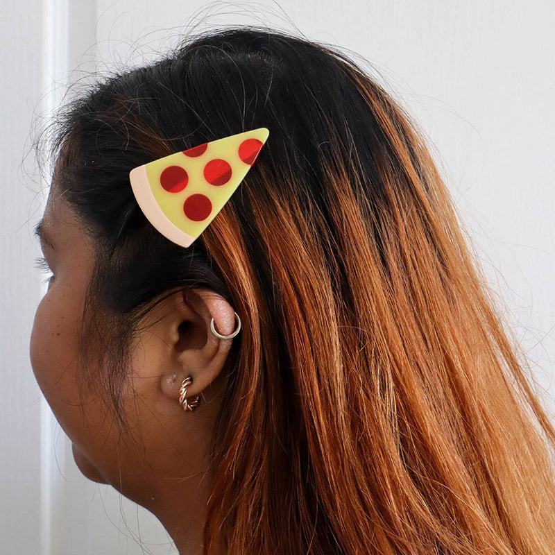 Pizza Hair Clip Set