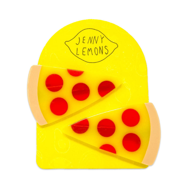 Pizza Hair Clip Set
