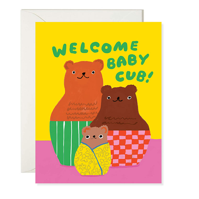 Baby Cub Nesting Doll Card