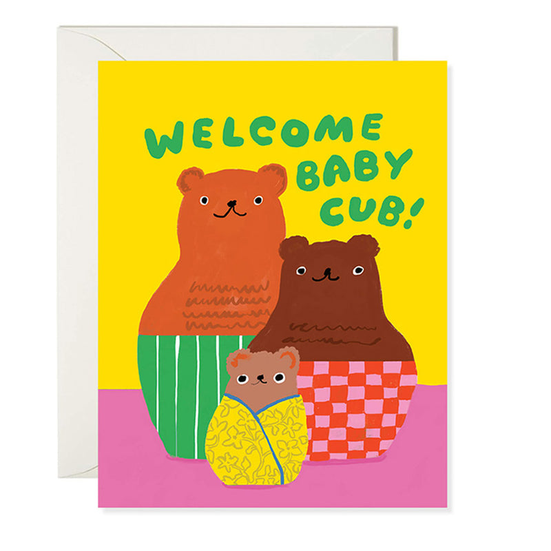 Baby Cub Nesting Doll Card