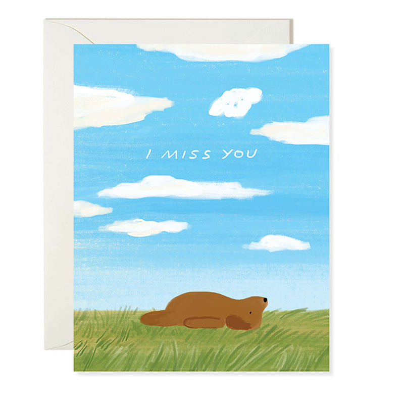Miss You Dog Card