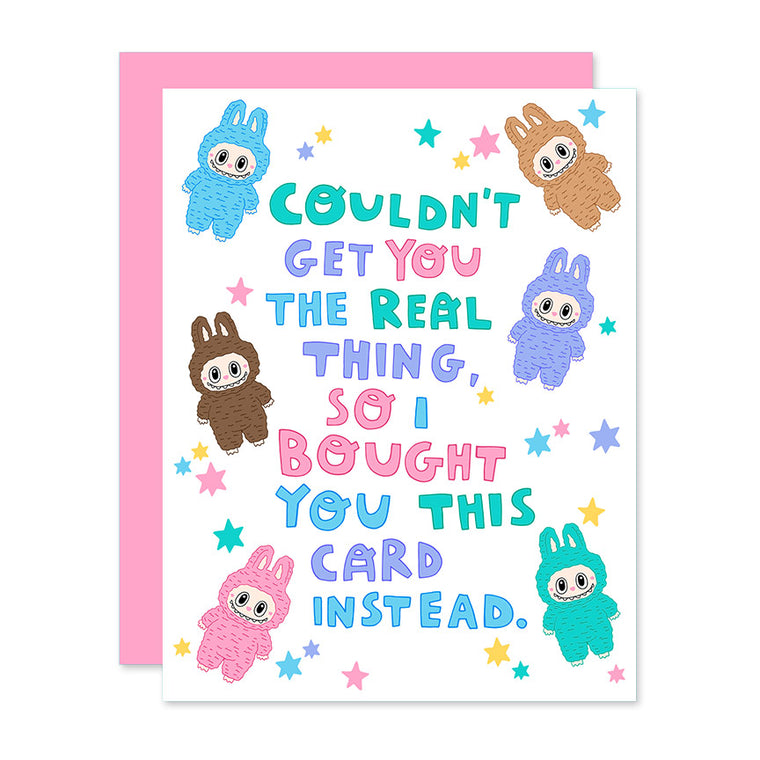 Labubu Inspired Birthday Card