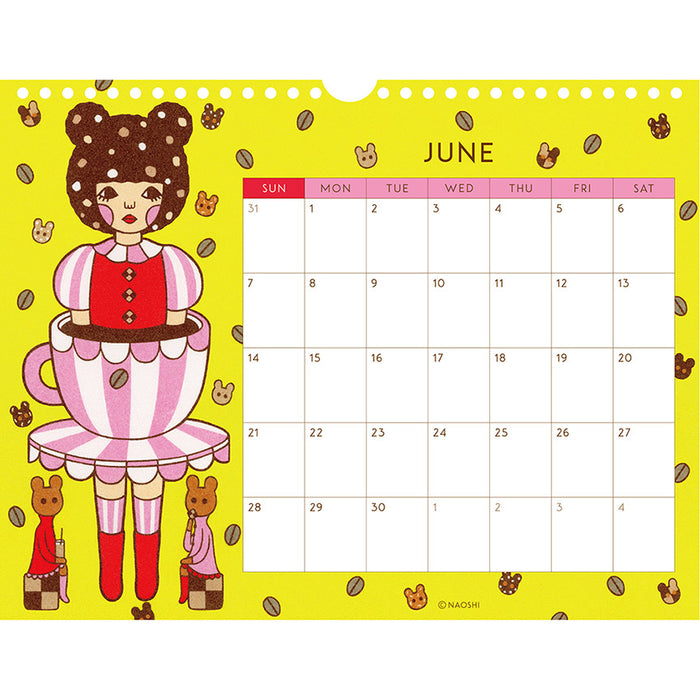 2026 Naoshi Wall Calendar