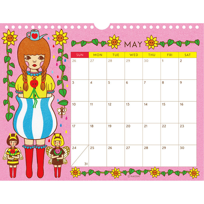 2026 Naoshi Wall Calendar