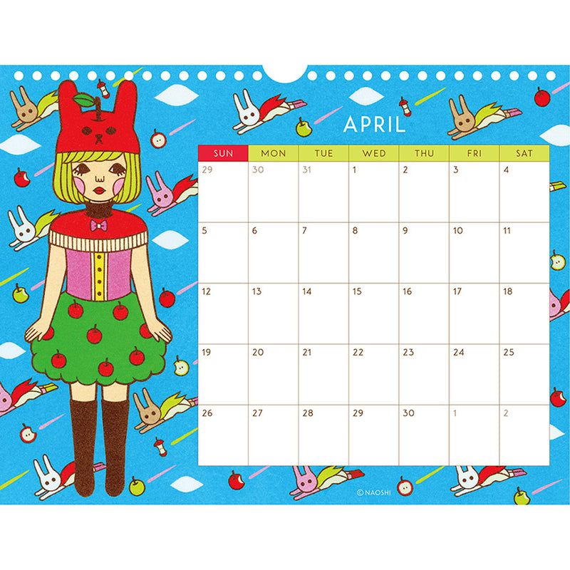 2026 Naoshi Wall Calendar