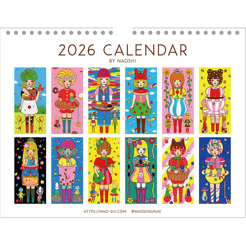 2026 Naoshi Wall Calendar