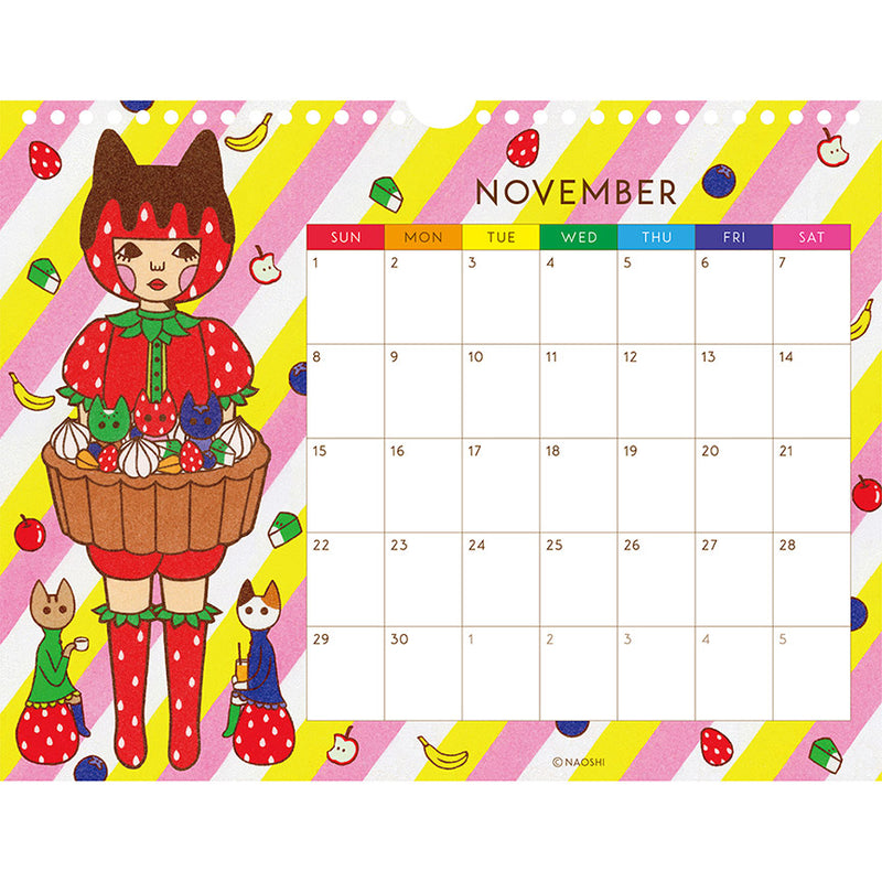 2026 Naoshi Wall Calendar