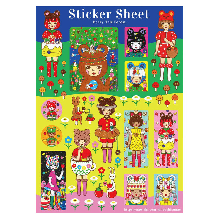 Beary-Tale Forest Sticker Sheet