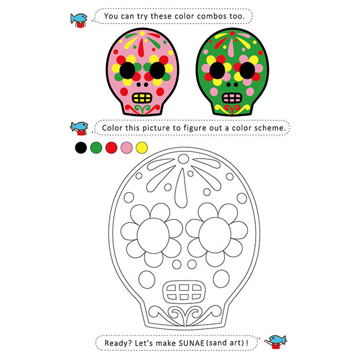 Colorful Calavera DIY Sunae (Sand Art) Kit