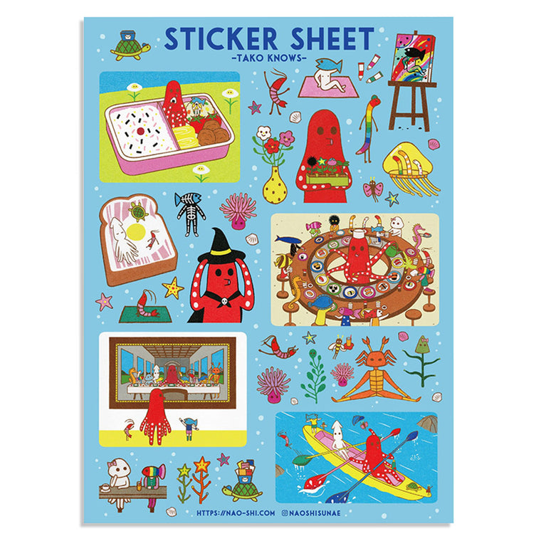 Tako Knows Sticker Sheet