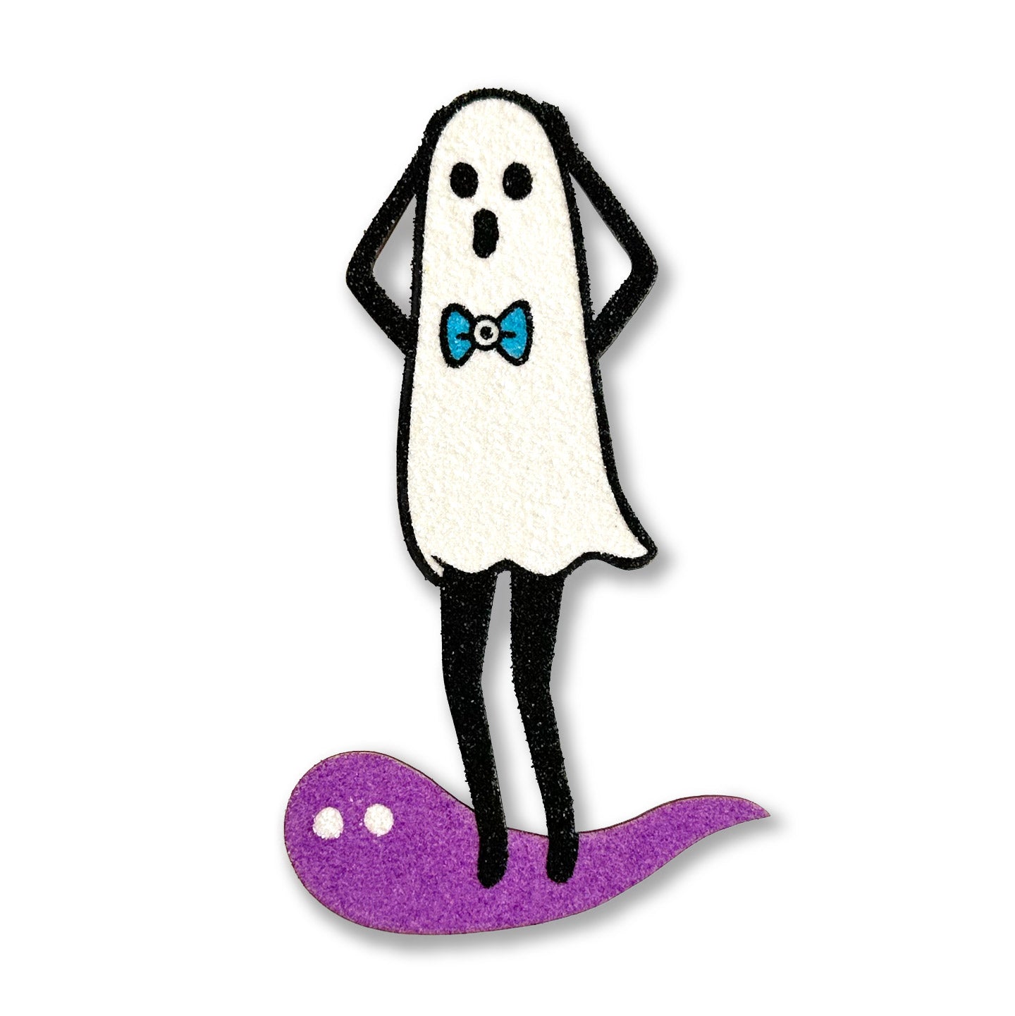 Naoshi: Scaredy Ghost (Purple) Die-Cut (Editions 1-10)
