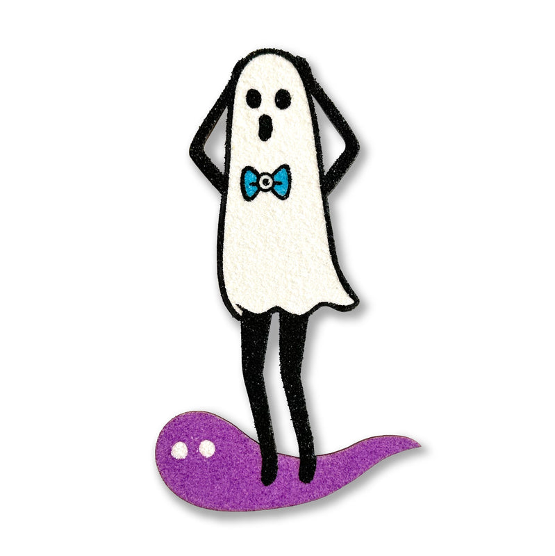 Naoshi: Scaredy Ghost (Purple) Die-Cut (Editions 1-10)