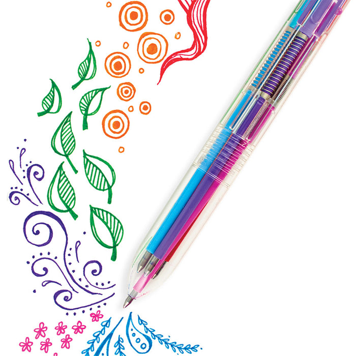 6 Colors Click Gel Pen