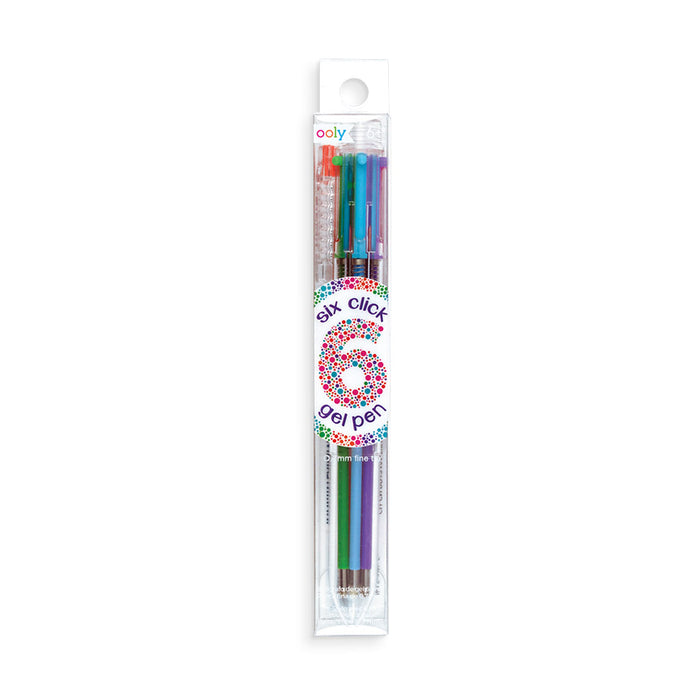 6 Colors Click Gel Pen