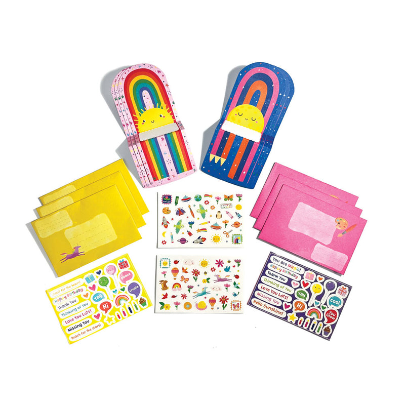 Tiny Tadas! Notecard & Sticker Kit - Hello Rainbow