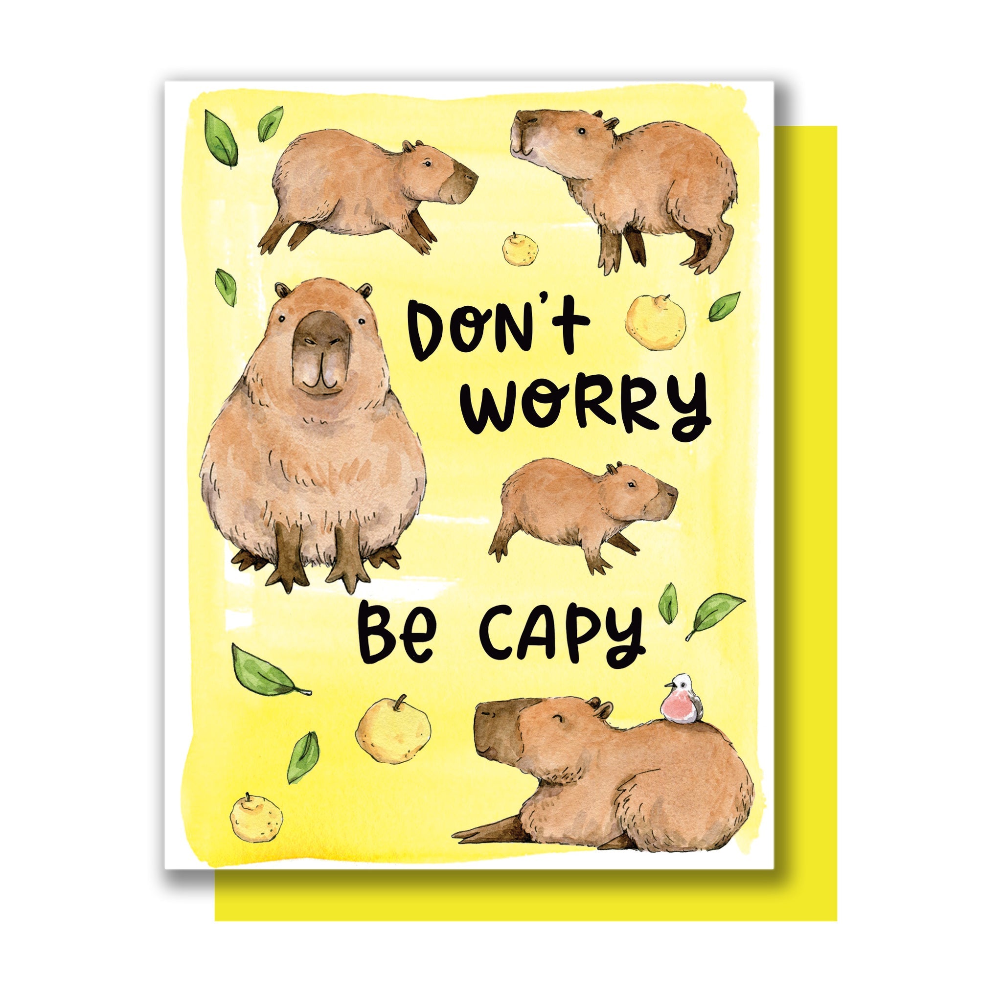 Don't Worry Be Capy Card
