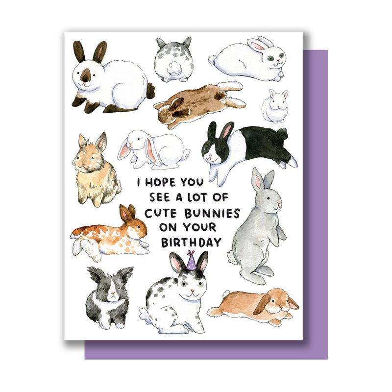 Hope You See A Lot of Cute Bunnies Birthday Card