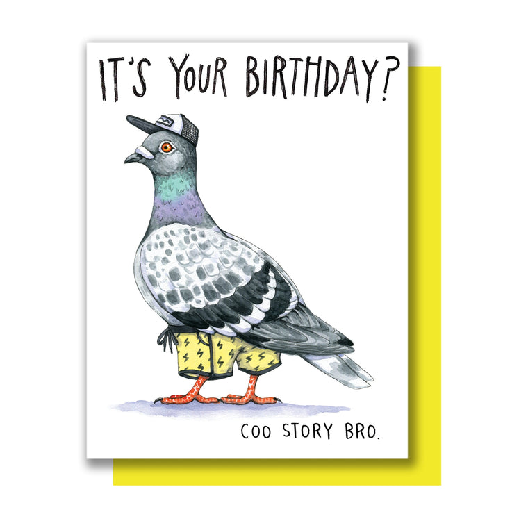 Pigeon Birthday Card