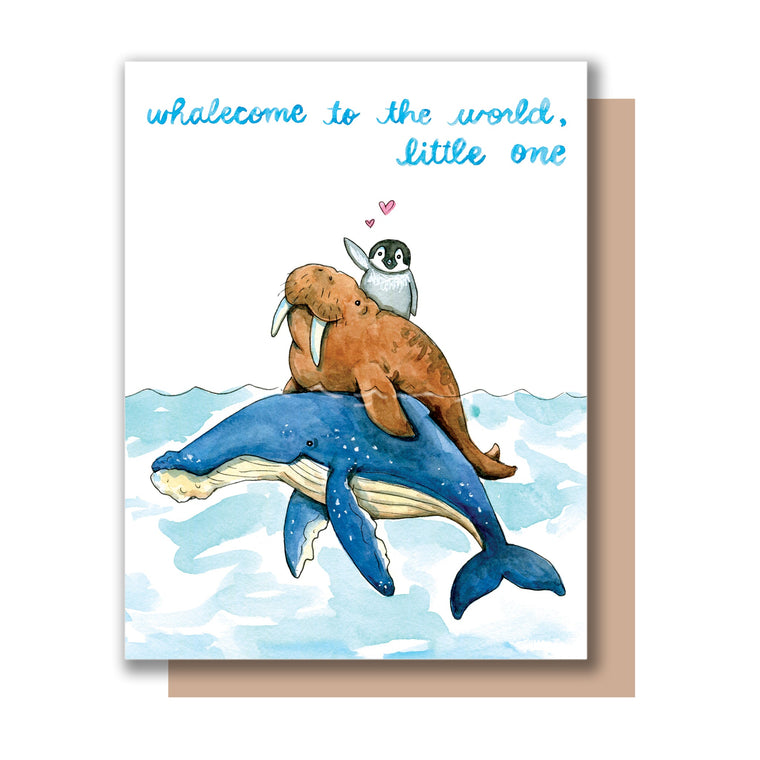 Whalecome To The World Little One Card