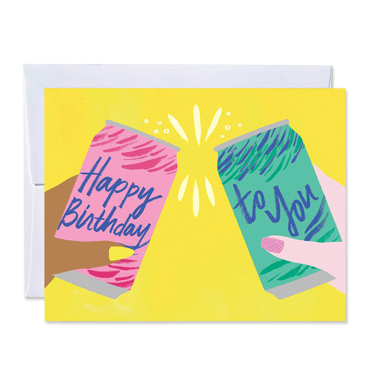 Sober Cheers La Croix Birthday Card