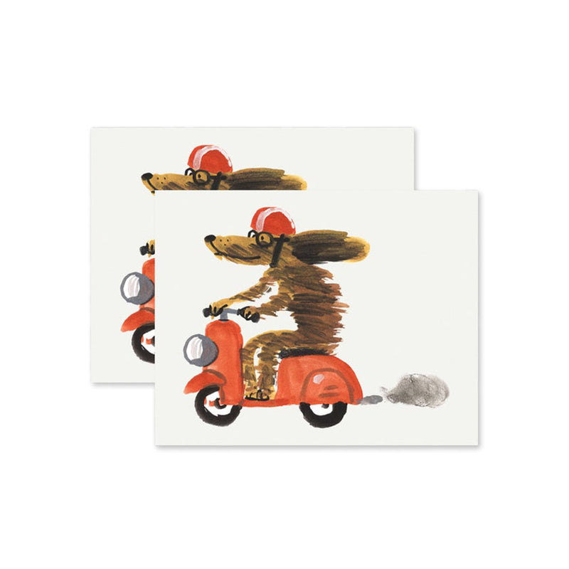 Moto Pup Tattoo Pair