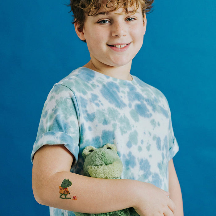 Frog & Snail Tattoo Pair