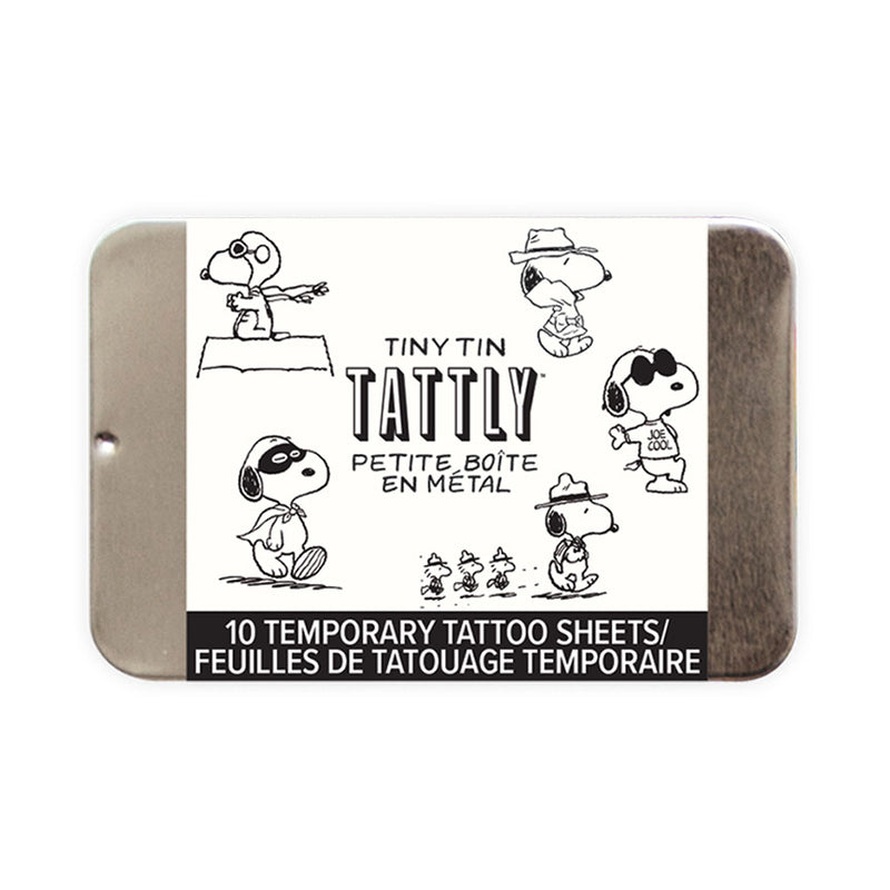 Many Faces of Snoopy Tattoo Tin