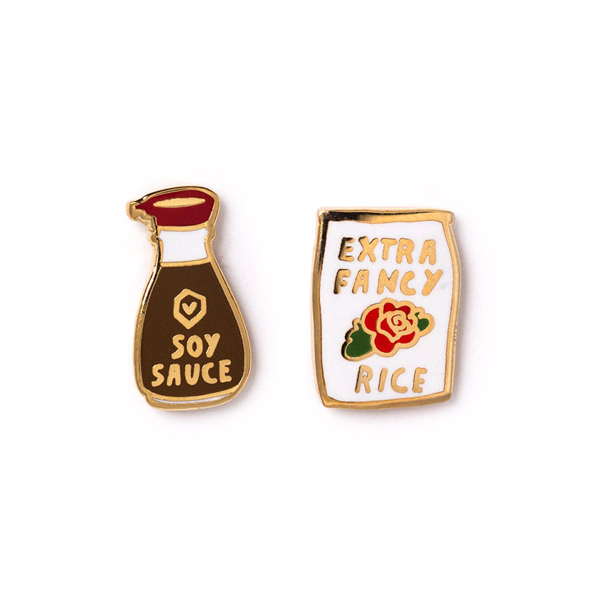 Soy Sauce & Rice Earrings