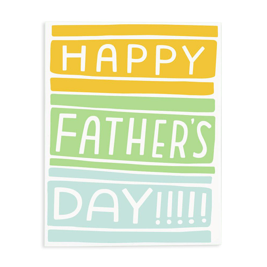 Colorblock Father’s Day Card