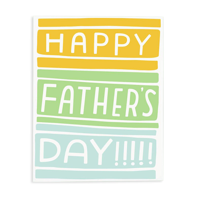Colorblock Father’s Day Card