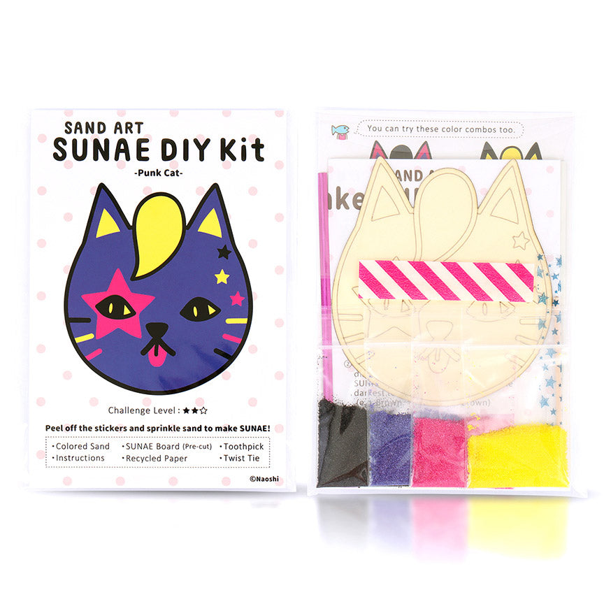 Punk Cat DIY Sunae (Sand Art) Kit