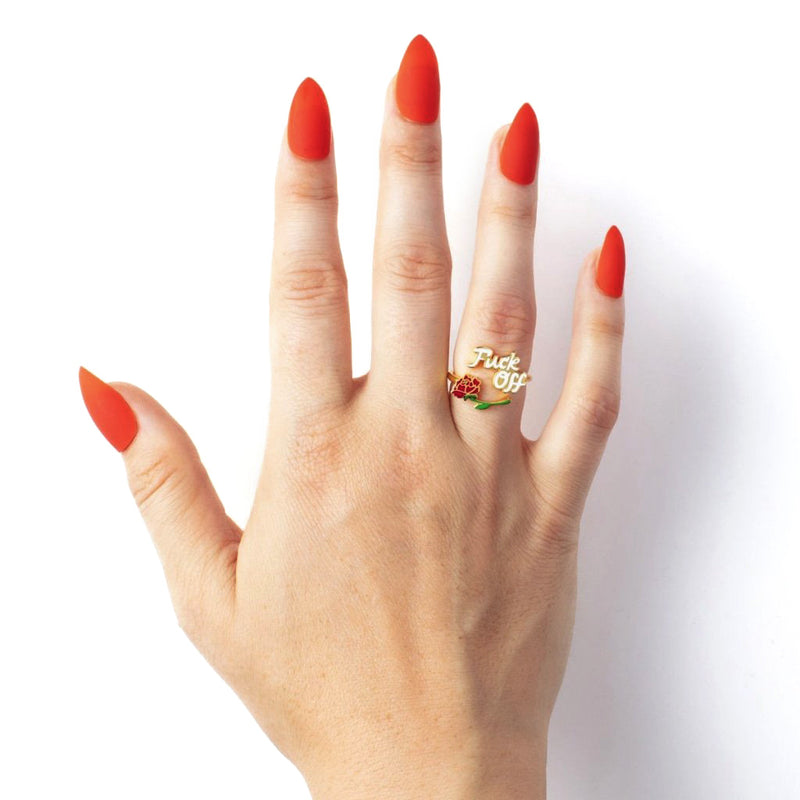 F*** Off Adjustable Ring by Yellow Owl Workshop from Leanna Lin's Wonderland