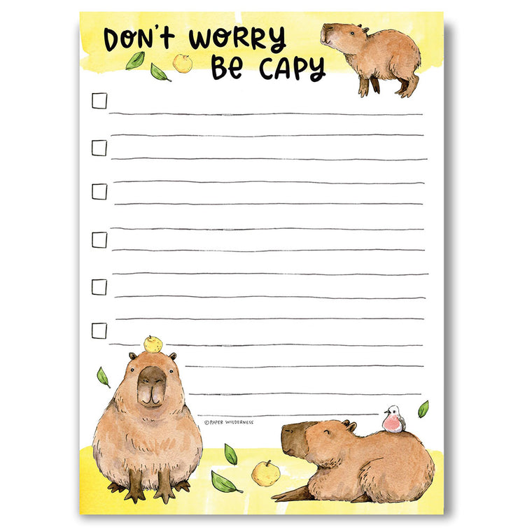 Don’t Worry Be Capy Notepad