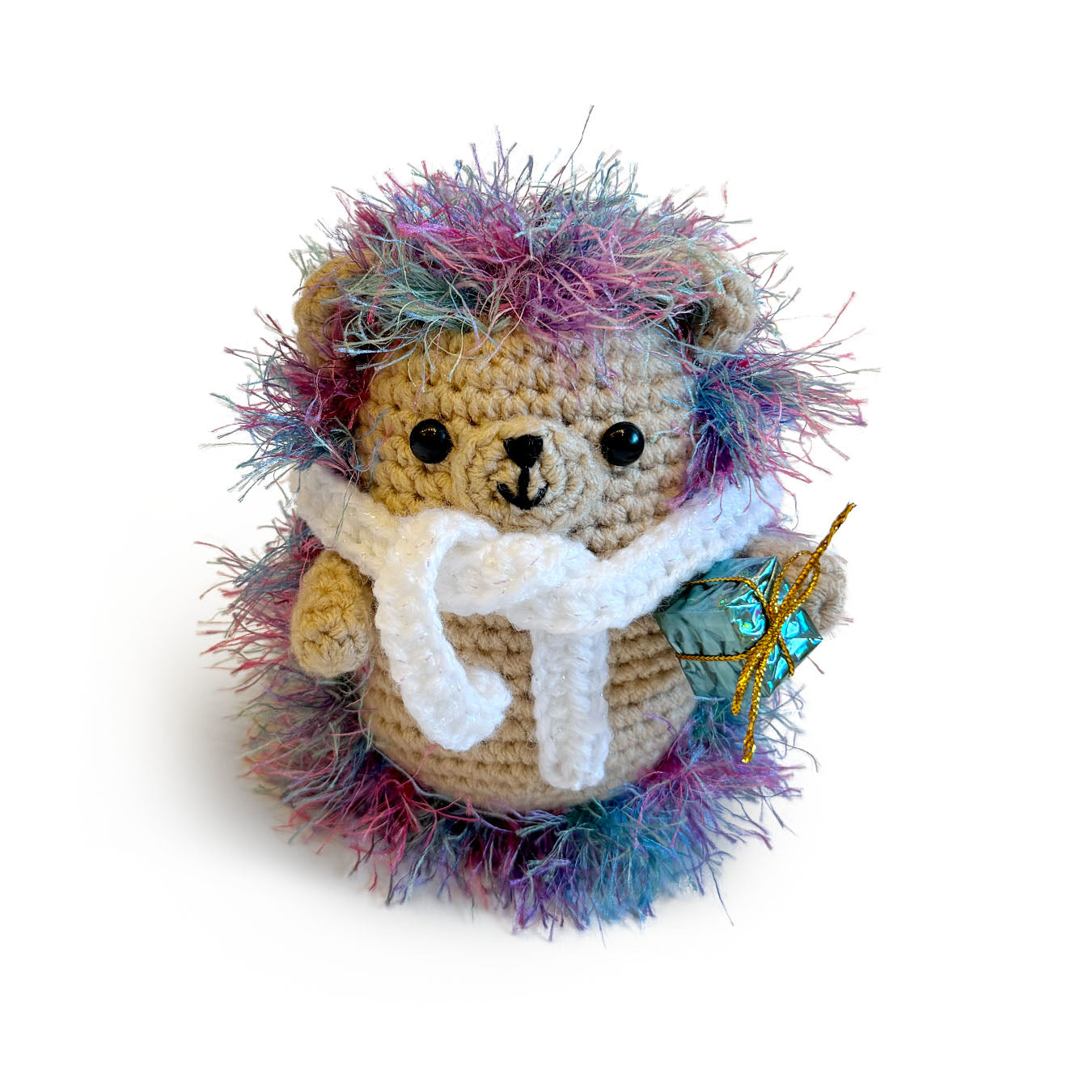 Autumn Leaflet: Little Colorful Hedgehog Ornament