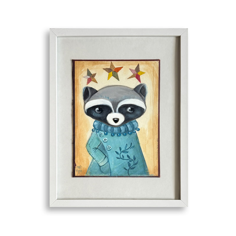 CJ Metzger: Ms. Raccoon in Blue - Leanna Lin's Wonderland