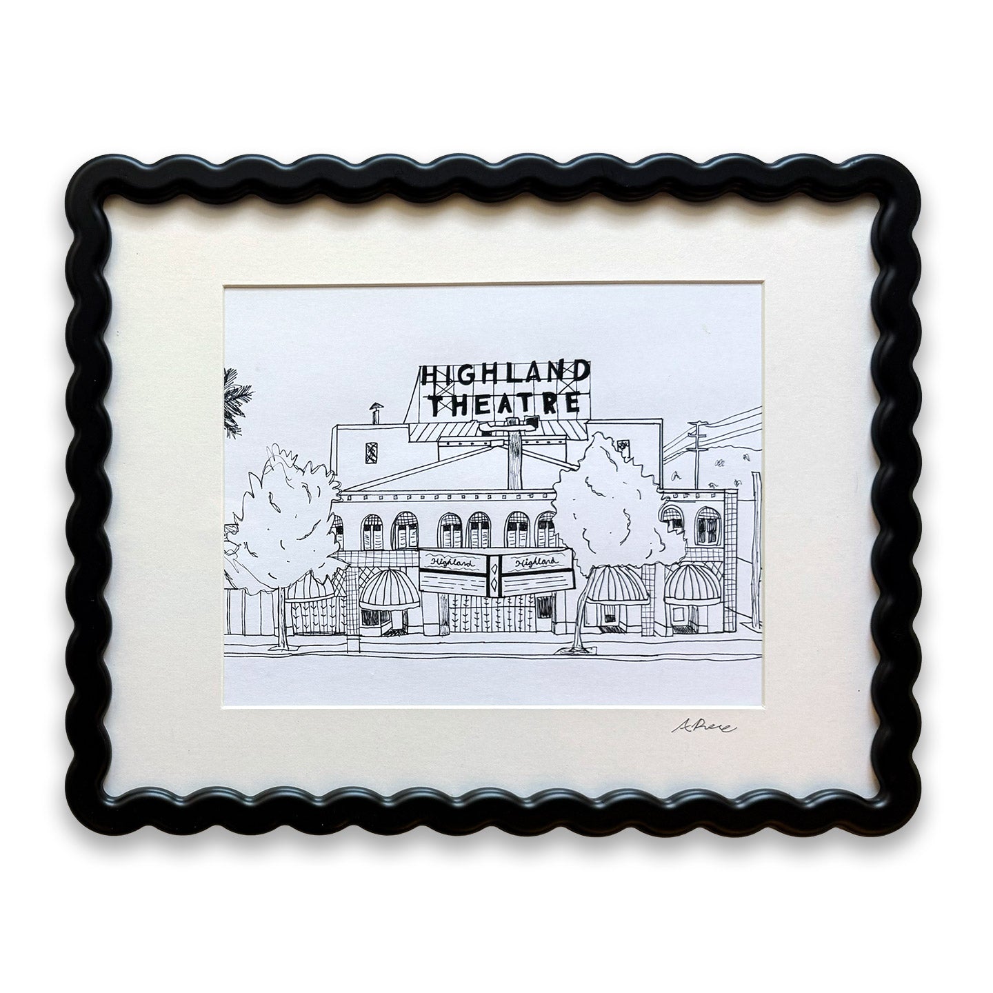 Alden Lo Bosco: Highland Theater Drawing
