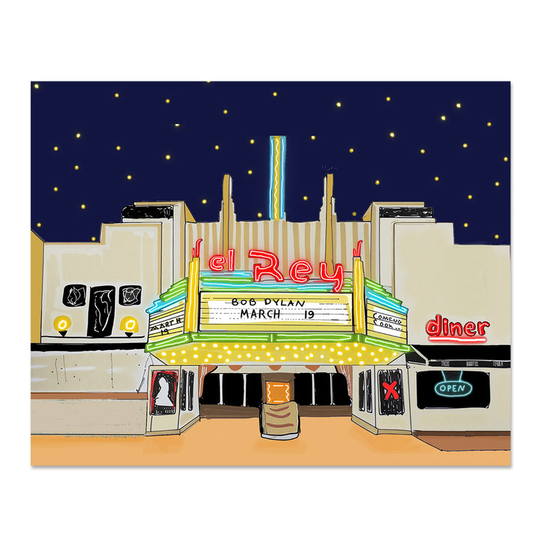 Alden Lo Bosco: El Rey Theater Print